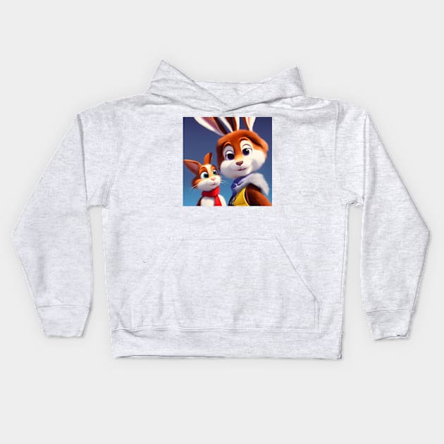 RABBIT Kids Hoodie by S-DESIGNS-S